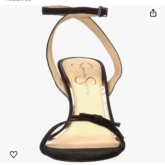 NEW Jessica Simpson Black Suede Heels - Picture 7 of 9